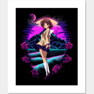 Cute Art Nagisa Clannad Manga Posters and Art